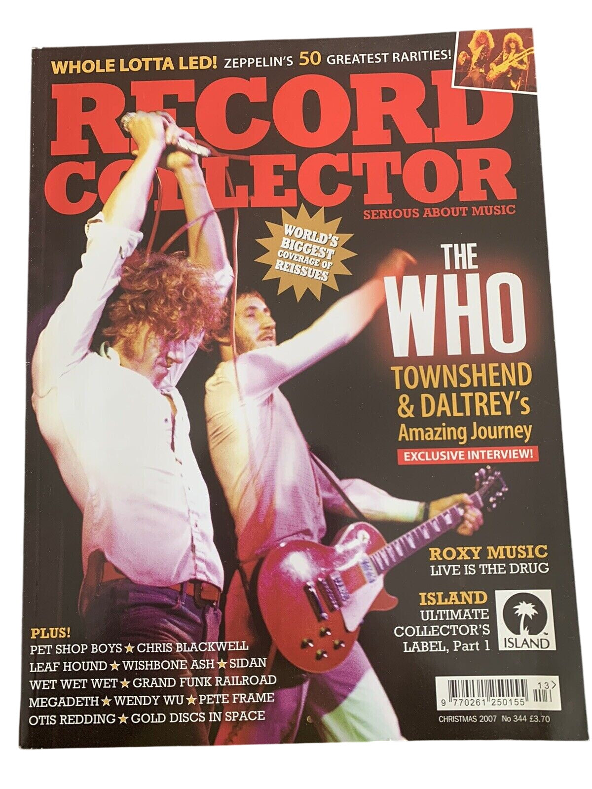 RECORD COLLECTOR MAGAZINE ~ Christmas 2007 - ISSUE: 344
