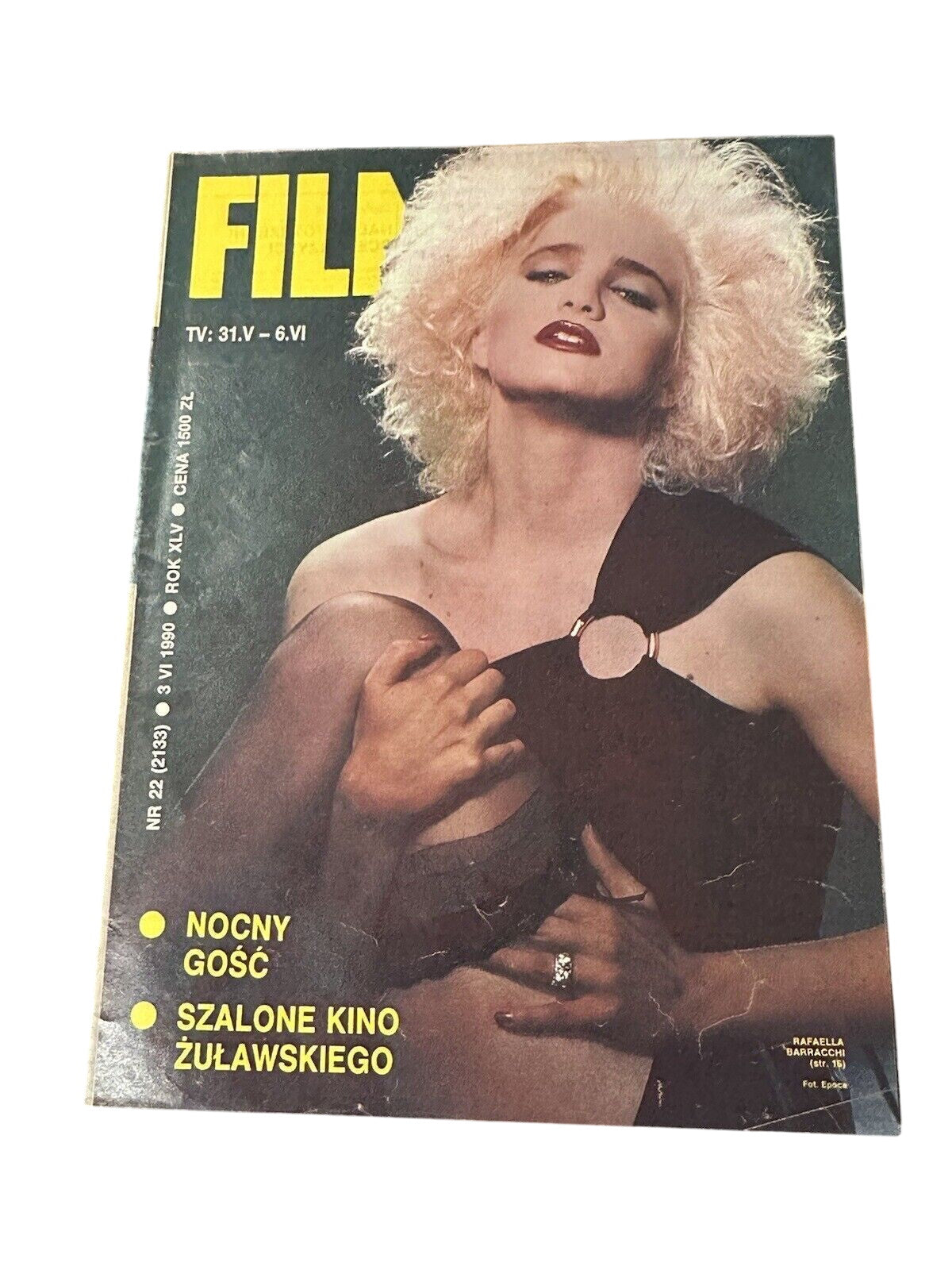 Raffaella Baracchi Cover Polish Magazine Film 1990