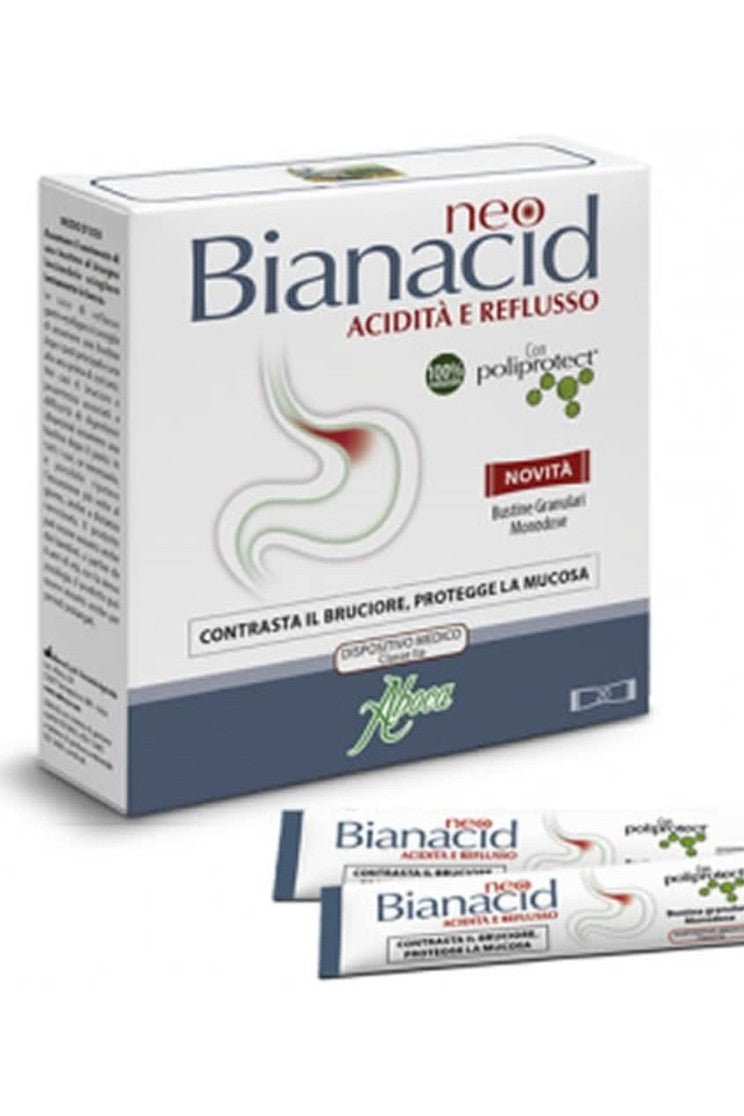 Aboca NeoBianacid Sachets Acidity and Reflux - 20 Sachets - My Health Oasis