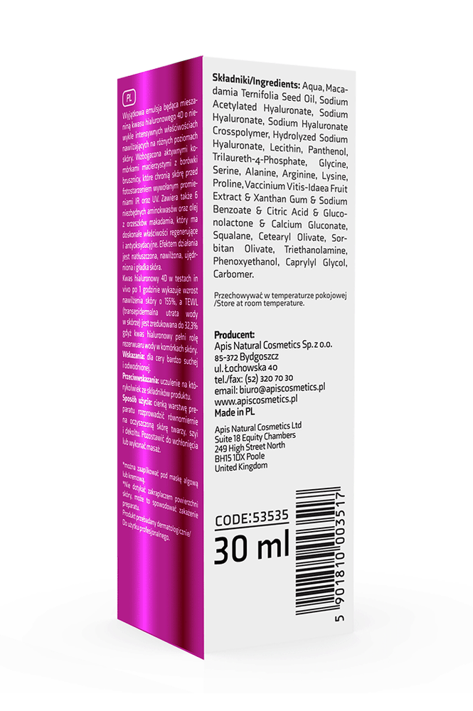 Apis Hyaluron 4D + Lingostem™ Concentrate Multi-level hydration and skin regeneration | 30ml