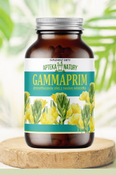 Apteka Natury Gammaprim Zimnotłoczony Olej z Nasion Wiesiołka 90 kapsułek – Apteka Natury Gammaprim Cold-Pressed Evening Primrose Seed Oil 90 Capsules