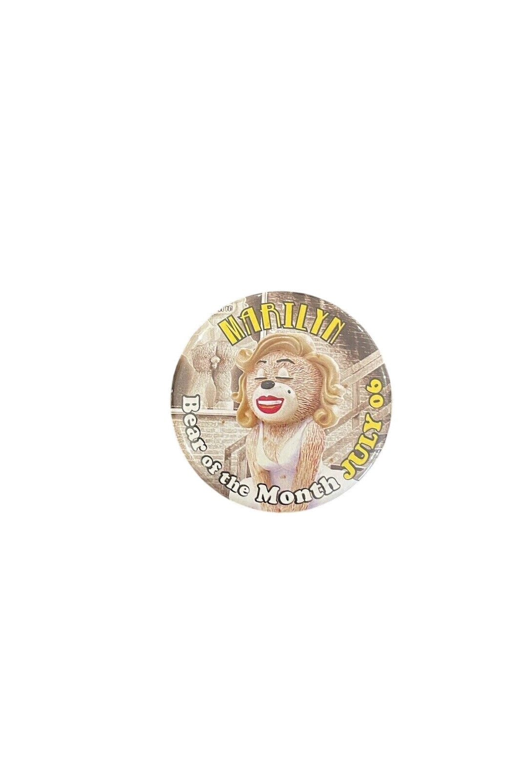 BAD TASTE BEARS PIN BADGE - Marilyn - July 06 Rare
