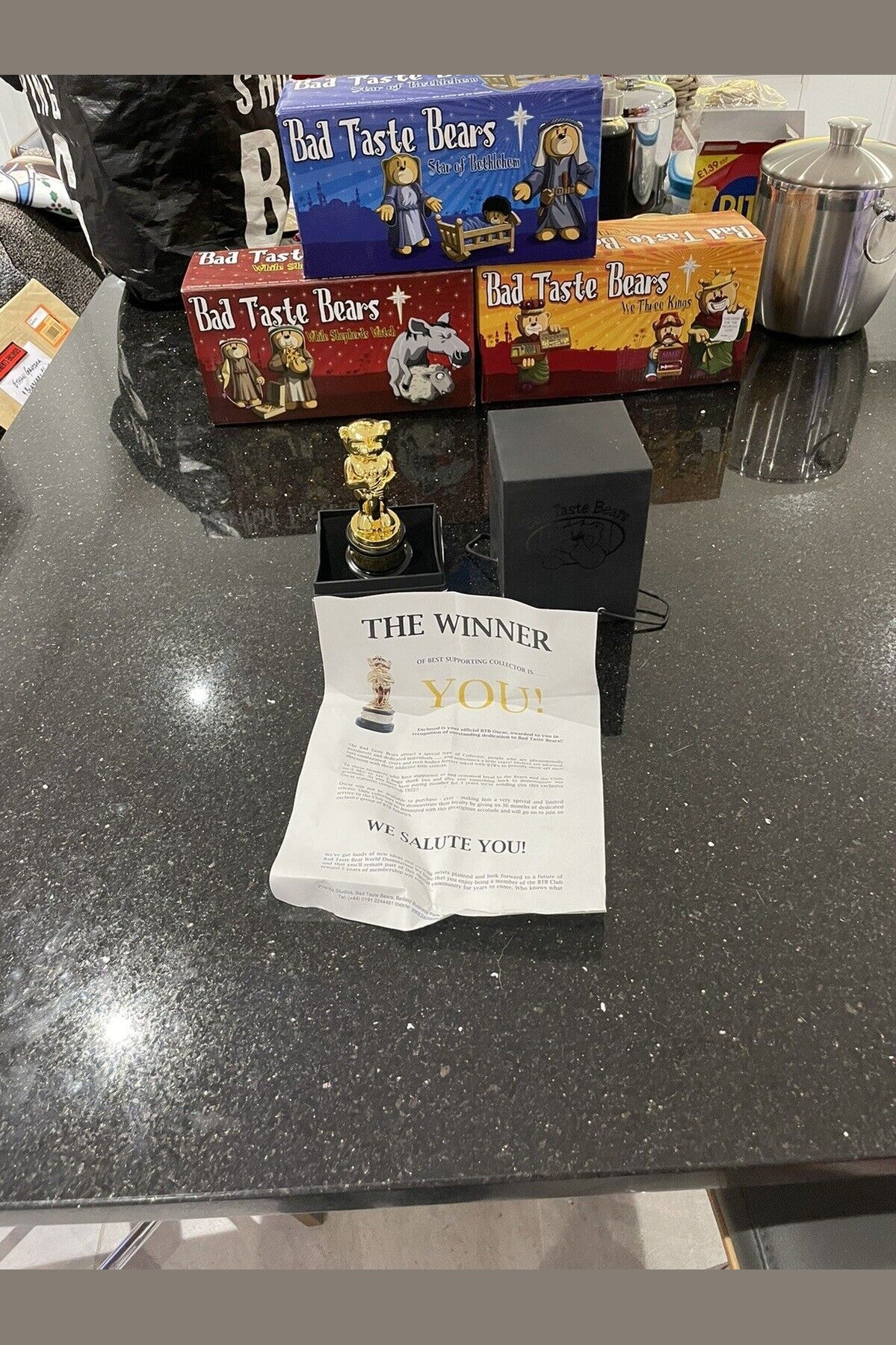 Bad Taste Bear Oscar Boxed Brand New Rare