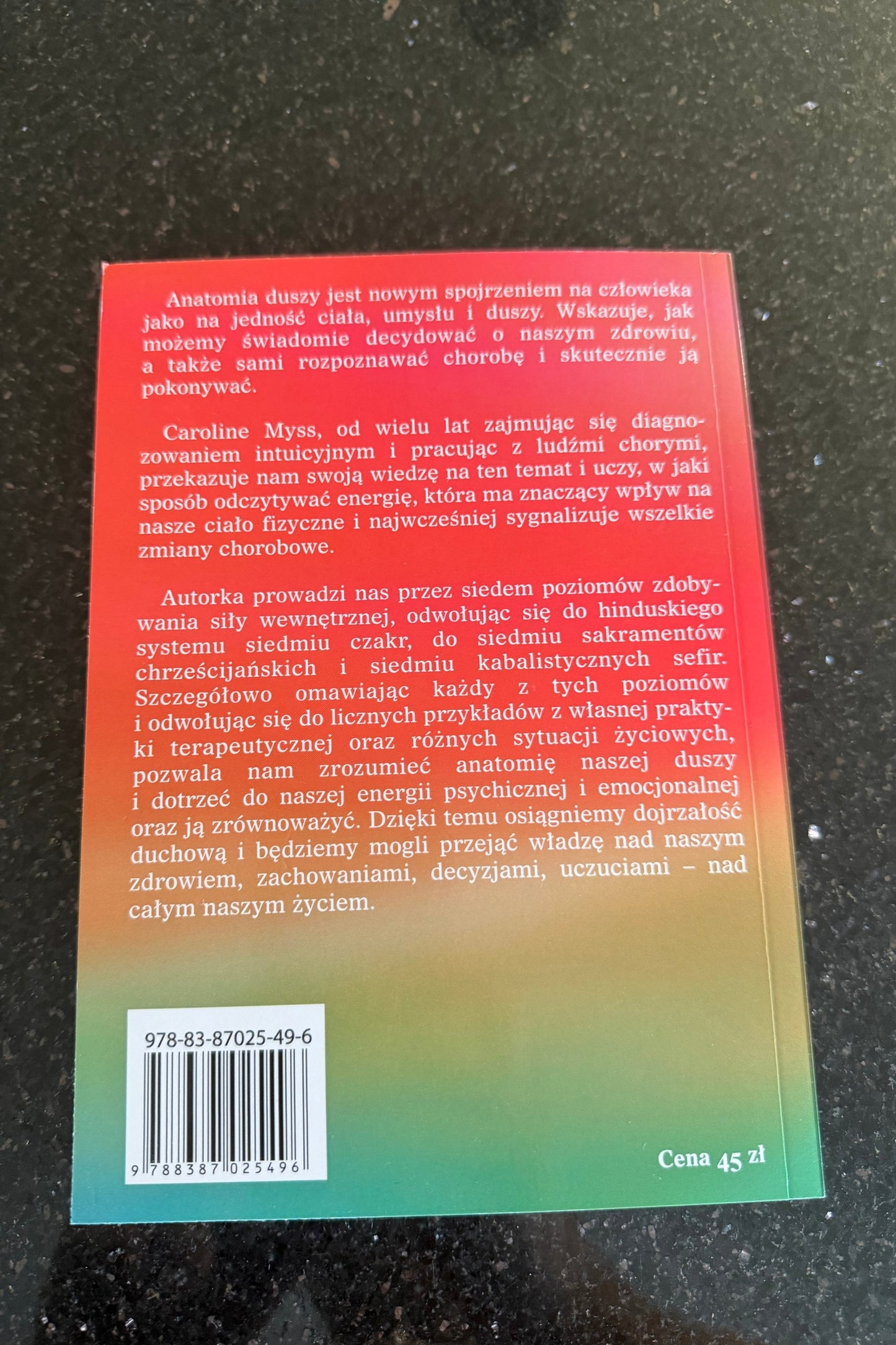 Caroline Myss - Anatomia Duszy - 🇵🇱 Polish Book - Next Day Delivery