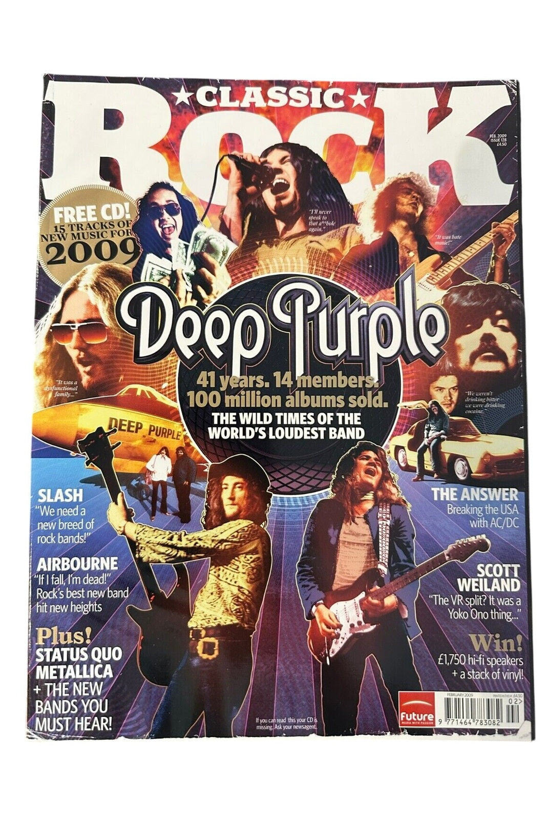Classic Rock Magazine Issue 128 - February 2009 Deep Purple