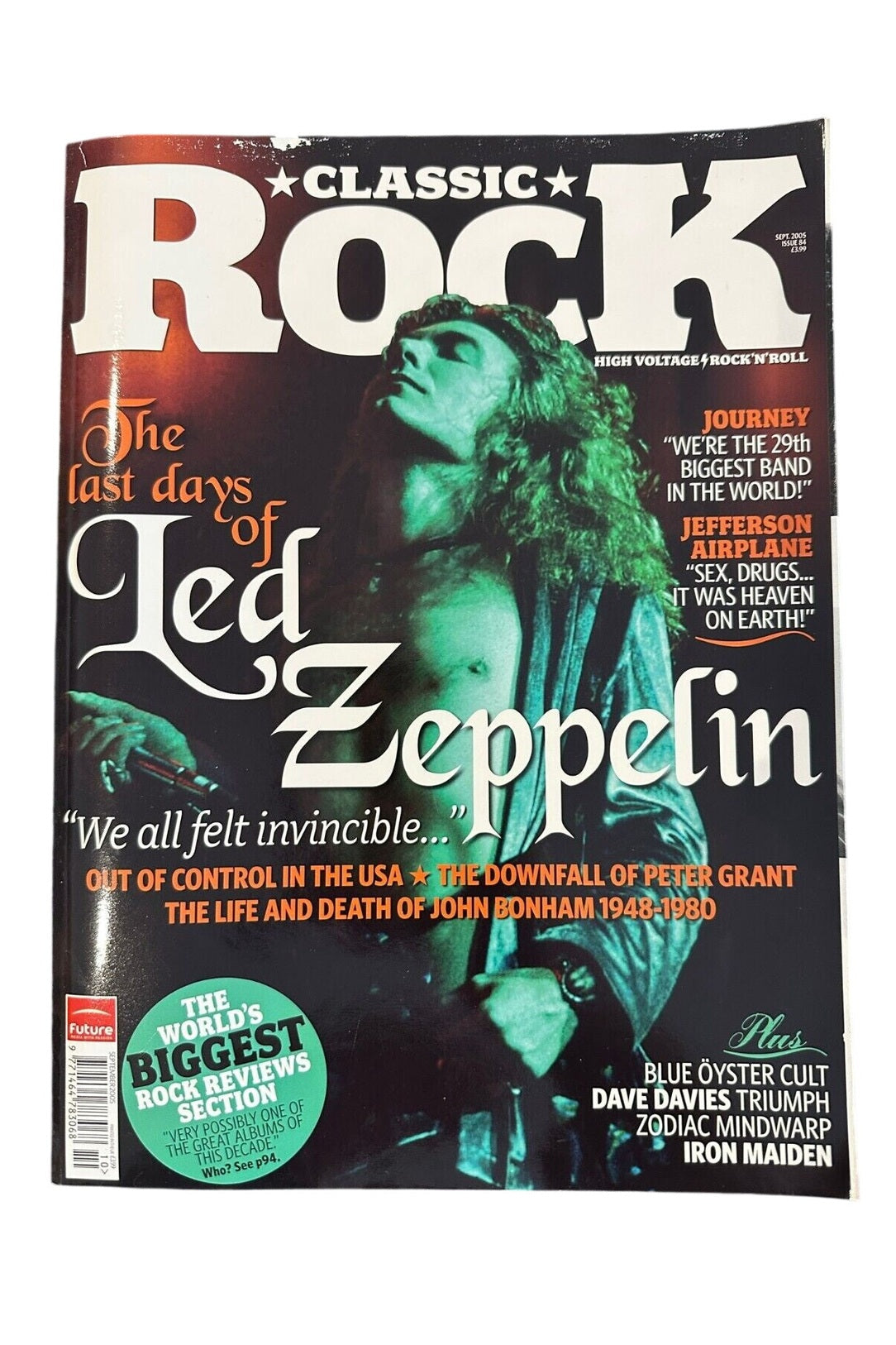Classic Rock Magazine Issue 84 September 2005 - Led Zeppelin