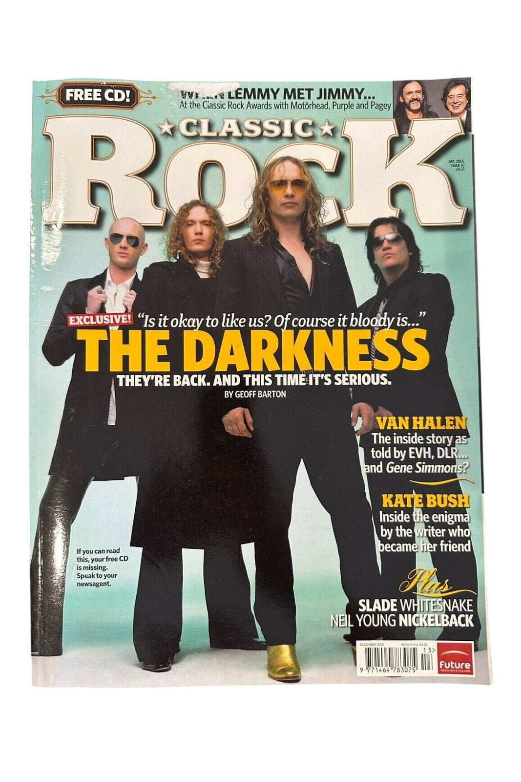 Classic Rock Magazine Issue 87 December 2005 - The Darkness