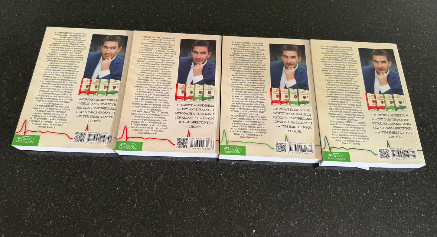 Polish 🇵🇱 Book - Rak to nie wyrok. Pakiet 4 tomów (Rak to nie wyrok Pakiet 4 tomow) First Edition - 1-wsze wydanie