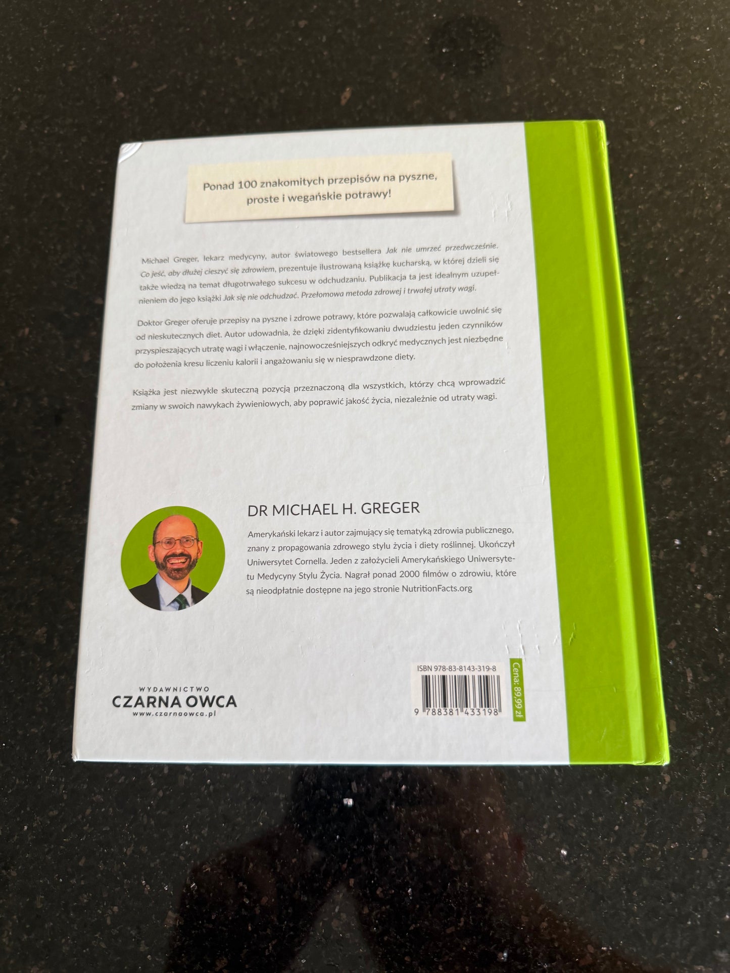 DR MICHAEL H. GREGER - Jak sie nie odchudzać - Przepisy - 🇵🇱 Polish Book - Next Day Delivery