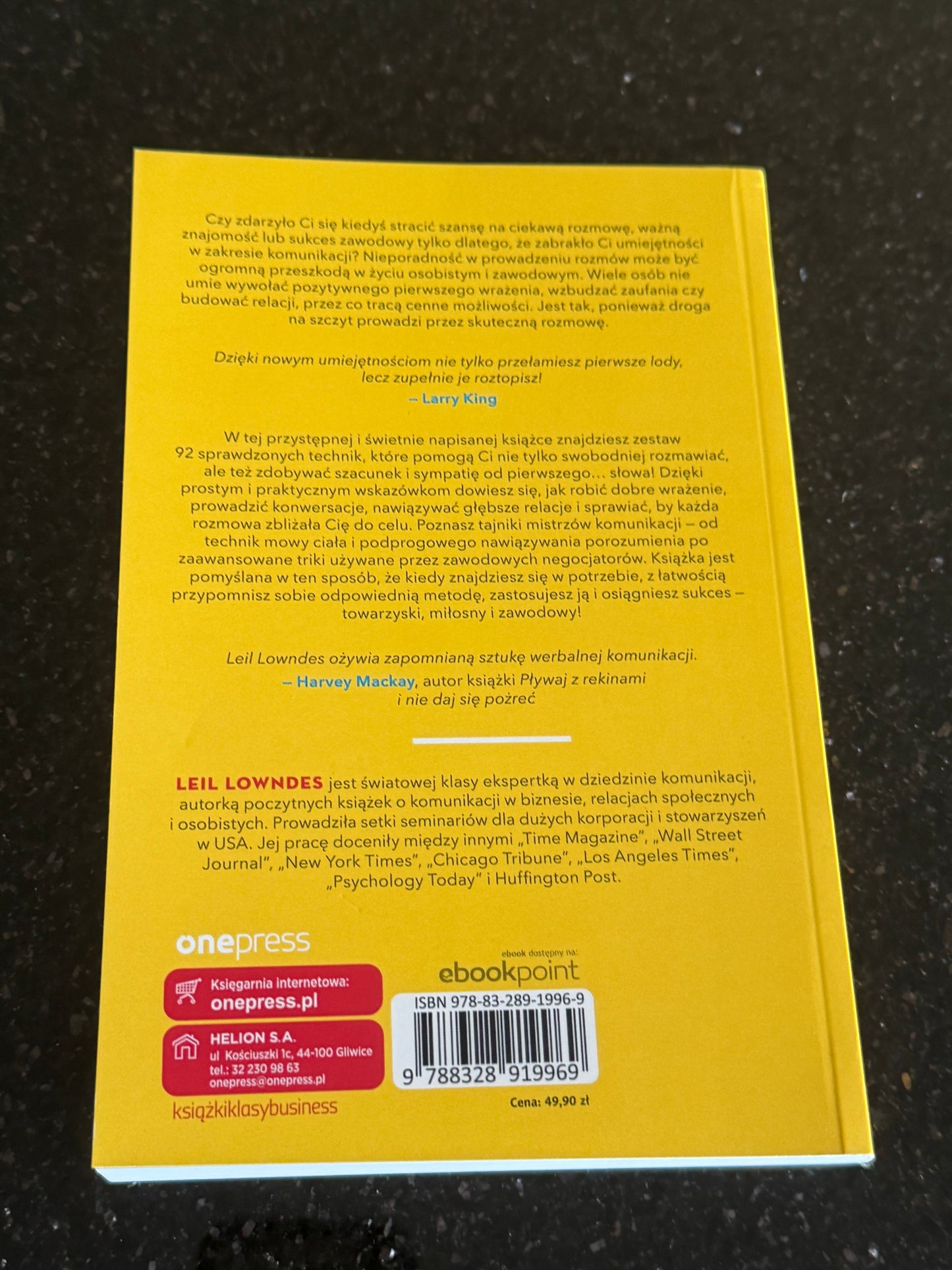 Polish π΅π± Book - Leil Lowndes - Dogadaj sie z kazdym - Next Day Delivery