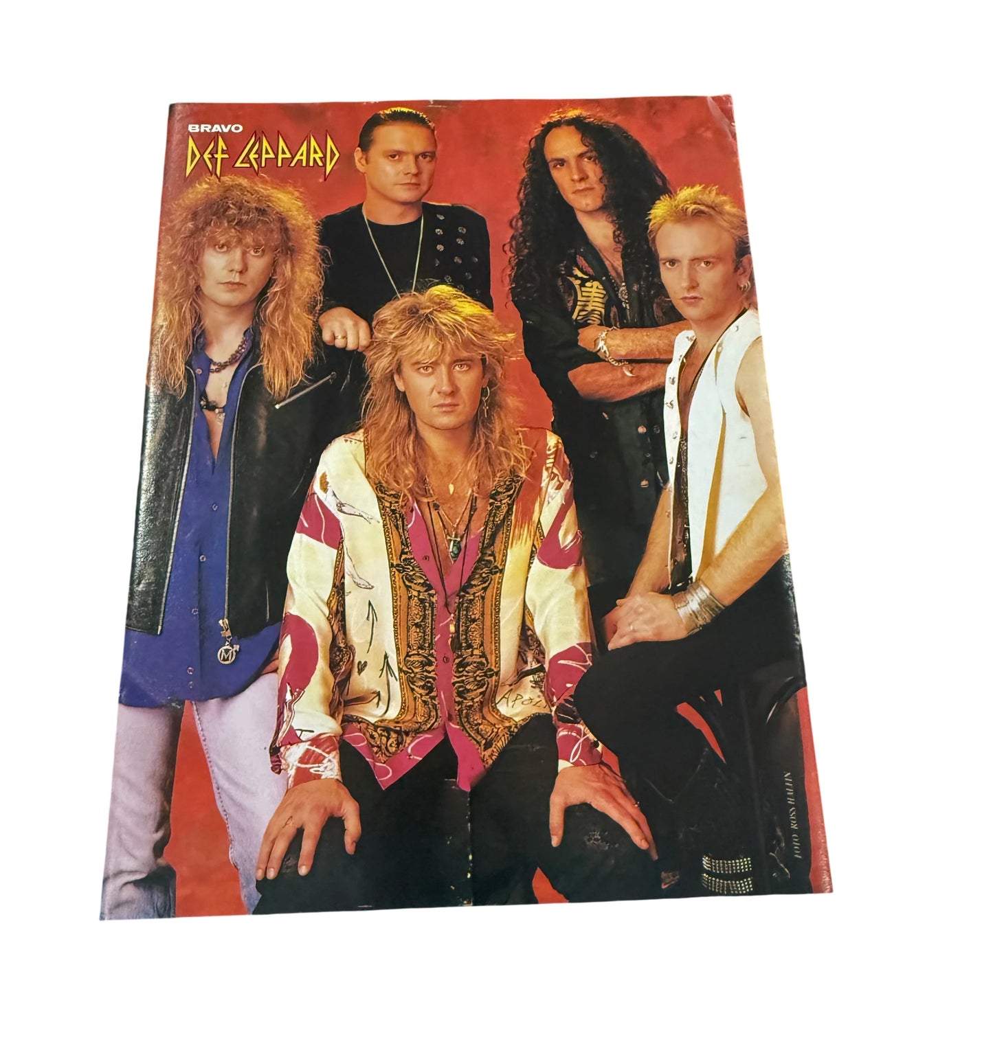 DEF LEPPARD Small A5 Sized Old School Poster - RARE