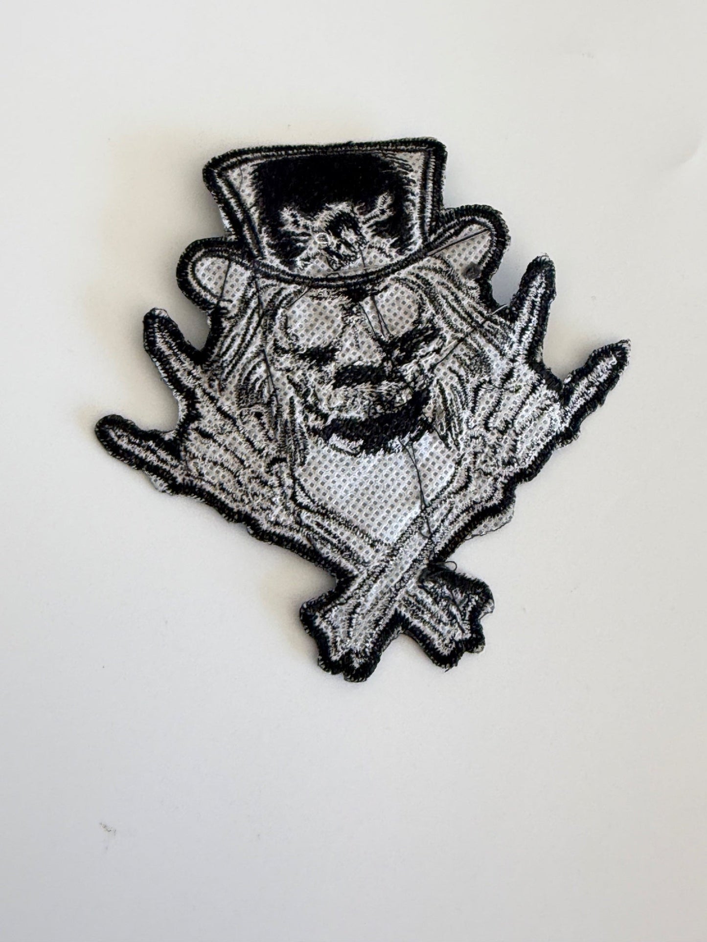 Ozzy Osbourne Skull Rock Skeleton Top Hat Embroidered Patch