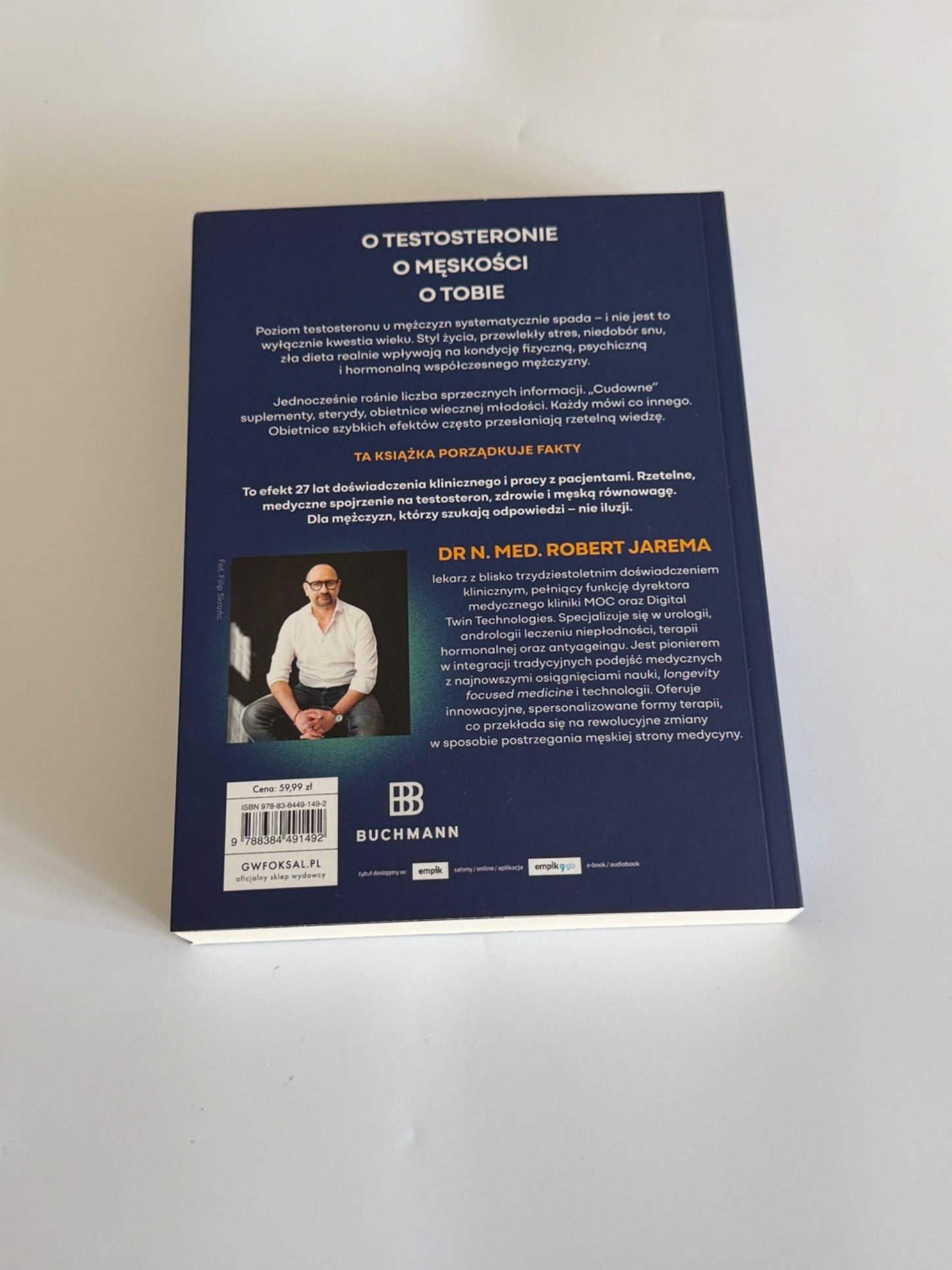 🇵🇱Polish Book - Dr N. Med. Robert Jarema - Supermoc Testosteron. Twoja Siła, Zdrowie i Pewność Siebie