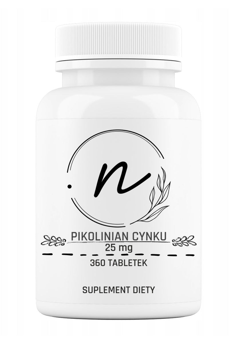 N Nature Pikolinian cynku 25 mg 360 tabletek – N Nature Zinc Picolinate 25 mg 360 tablets