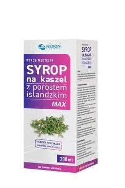 NEXON Pharma Wyrób Medyczny Syrop na kaszel z porostem islandzkim - 200ml - My Health Oasis