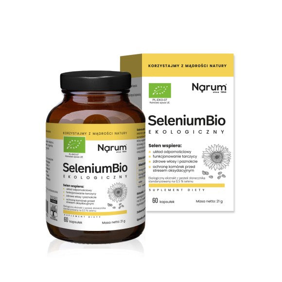 Narum SeleniumBio Ekologiczny 60 kapsułek – Narum SeleniumBio Organic Selenium 60 Capsules