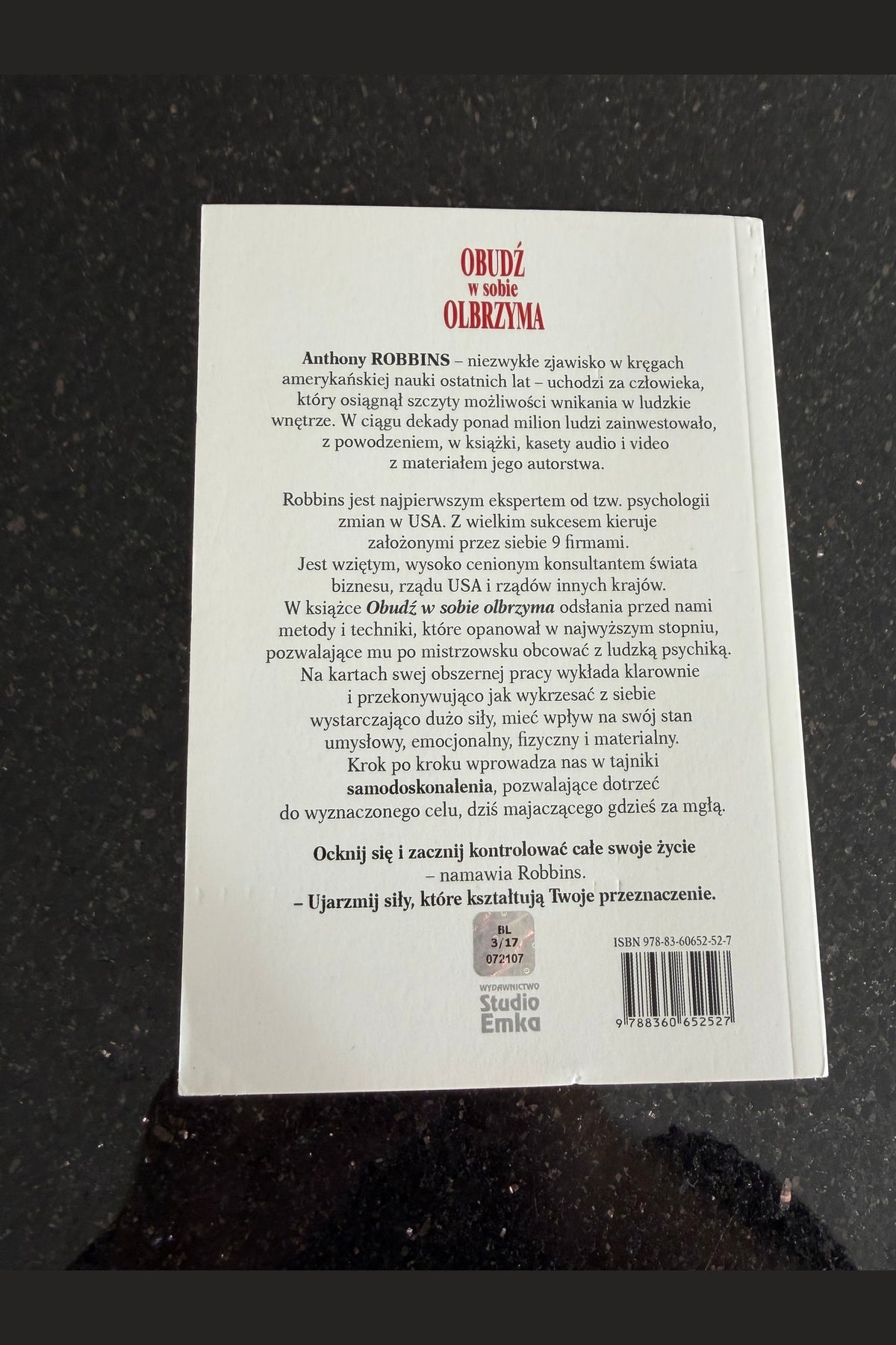 🇵🇱Polish Book - Anthony Robbins - Obudz w sobie olbrzyma