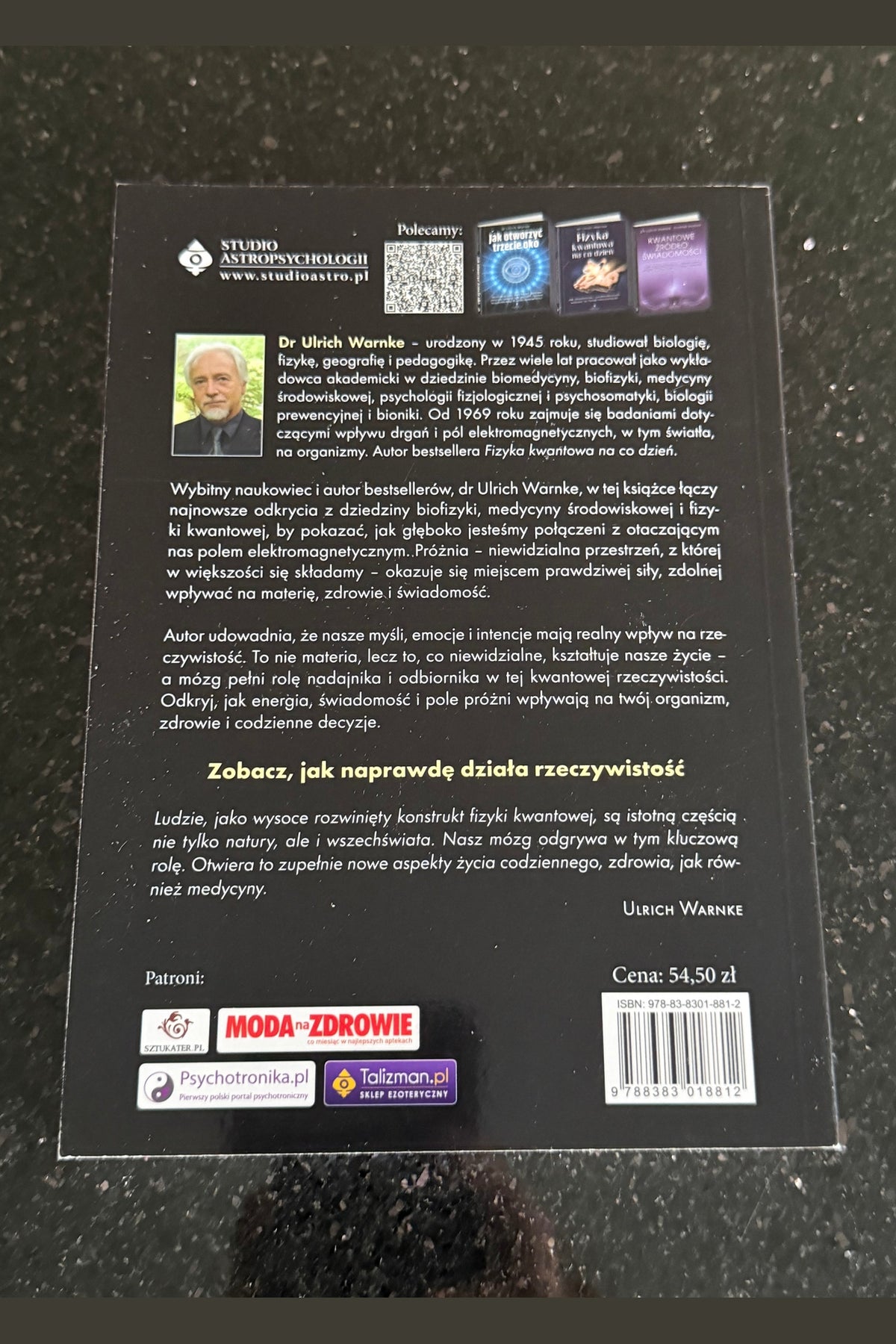 🇵🇱Polish Book - Dr. Urlich Warke - Kwantowa Energia Mysli Myśli Polska Ksiazka