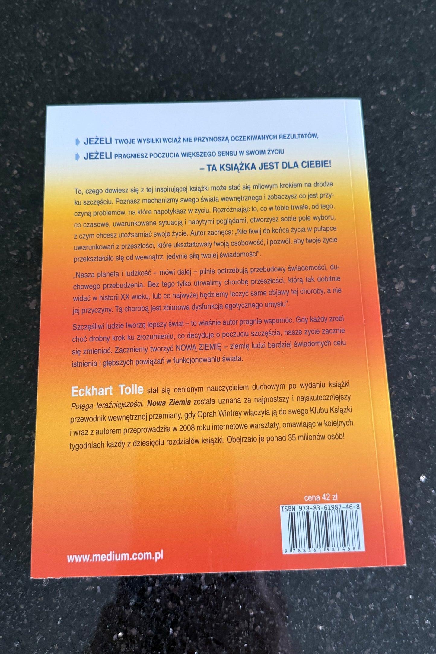 🇵🇱Polish Book - Eckhart Tolle - Nowa Ziemia