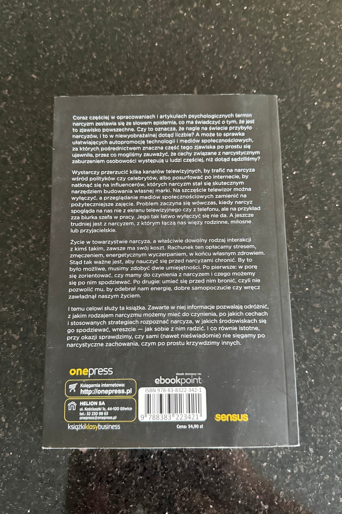 Polish 🇵🇱 Book - Jaroslaw Gibas - Narcyz Jak Sie Nie Dac Skrzywdzic I Jak Nie Krzywdzic Innych