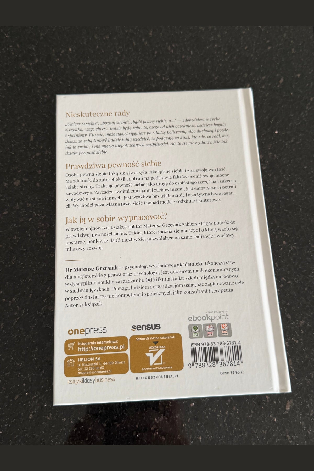 🇵🇱Polish Book - Mateusz Grzesiak - Pewnosc Pewność Siebie