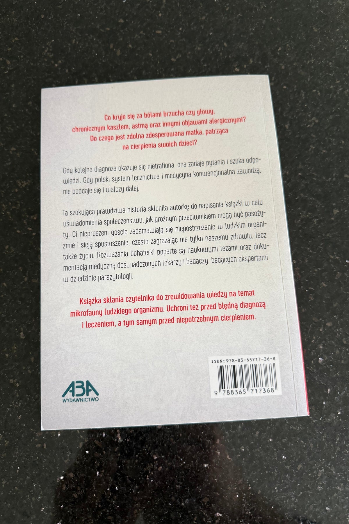 🇵🇱Polish Book - Monika Krzyzak - Pasozyty Pasożyty przyczyna wielu chorób