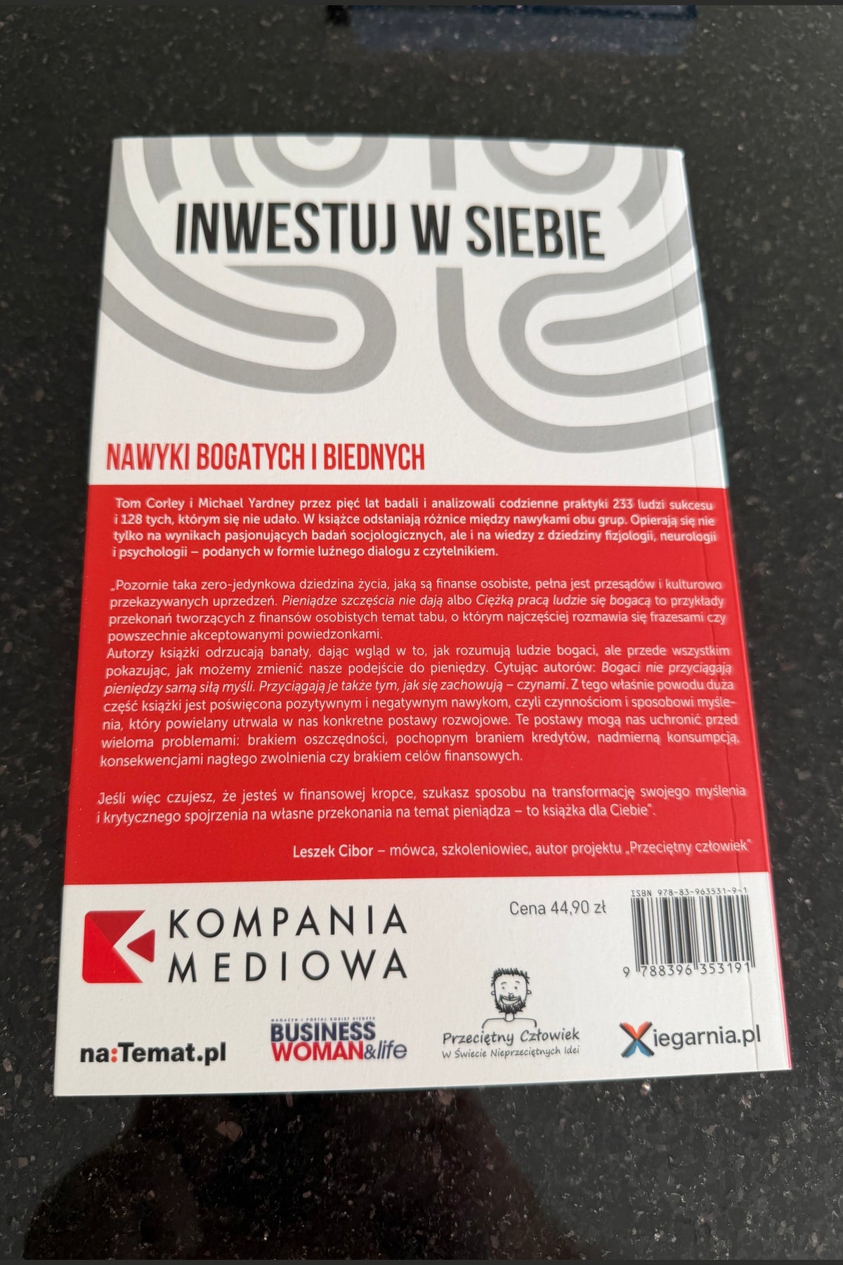 🇵🇱Polish Book - Tom Corley M.Yardney - Nawyki Bogatych i Biednych