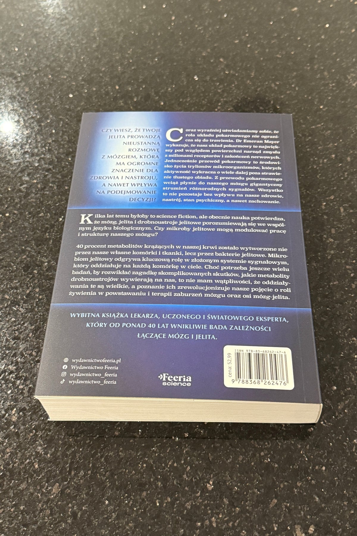 Polish Book - Twój drugi mózg Twoj mozg EMERAN MAYER / Feeria