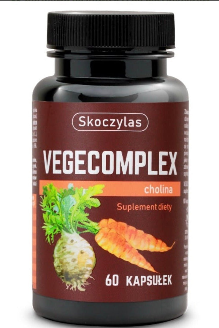 Skoczylas Vegecomplex Cholina – Multivitamin & Mineral Complex with Plant Extracts – 60 Capsules