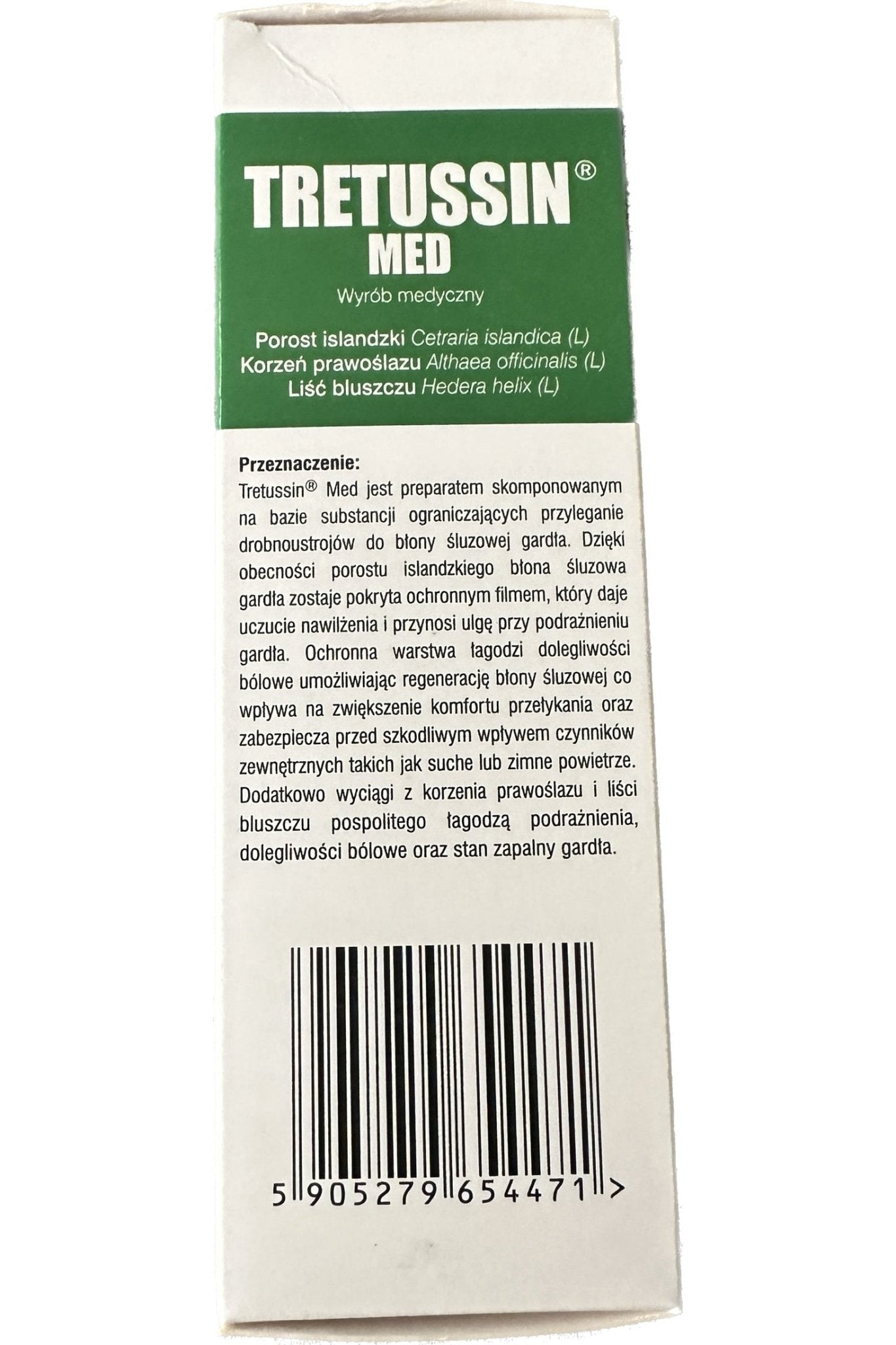 Tretussin Med Kaszel, Chrypka, Podraznienie Gardla - 250 millilitres - My Health Oasis