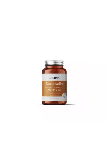 UNS Kozieradka 500 mg Ekstrakt 25:1 BioPerine 90 kapsułek roślinnych – UNS Fenugreek 500 mg Extract 25:1 BioPerine 90 Vegetable Capsules