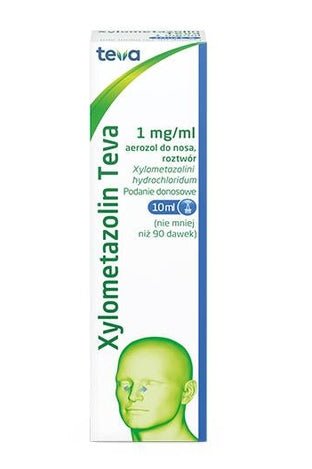 Xylometazolin Teva 0,1% aerozol do nosa - 10 ml - My Health Oasis