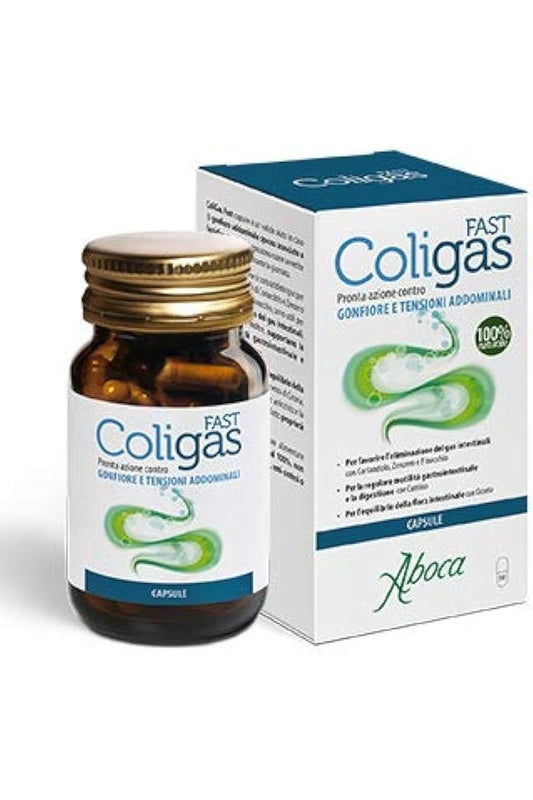 Aboca ColiGas Fast 30 Capsules - My Health Oasis