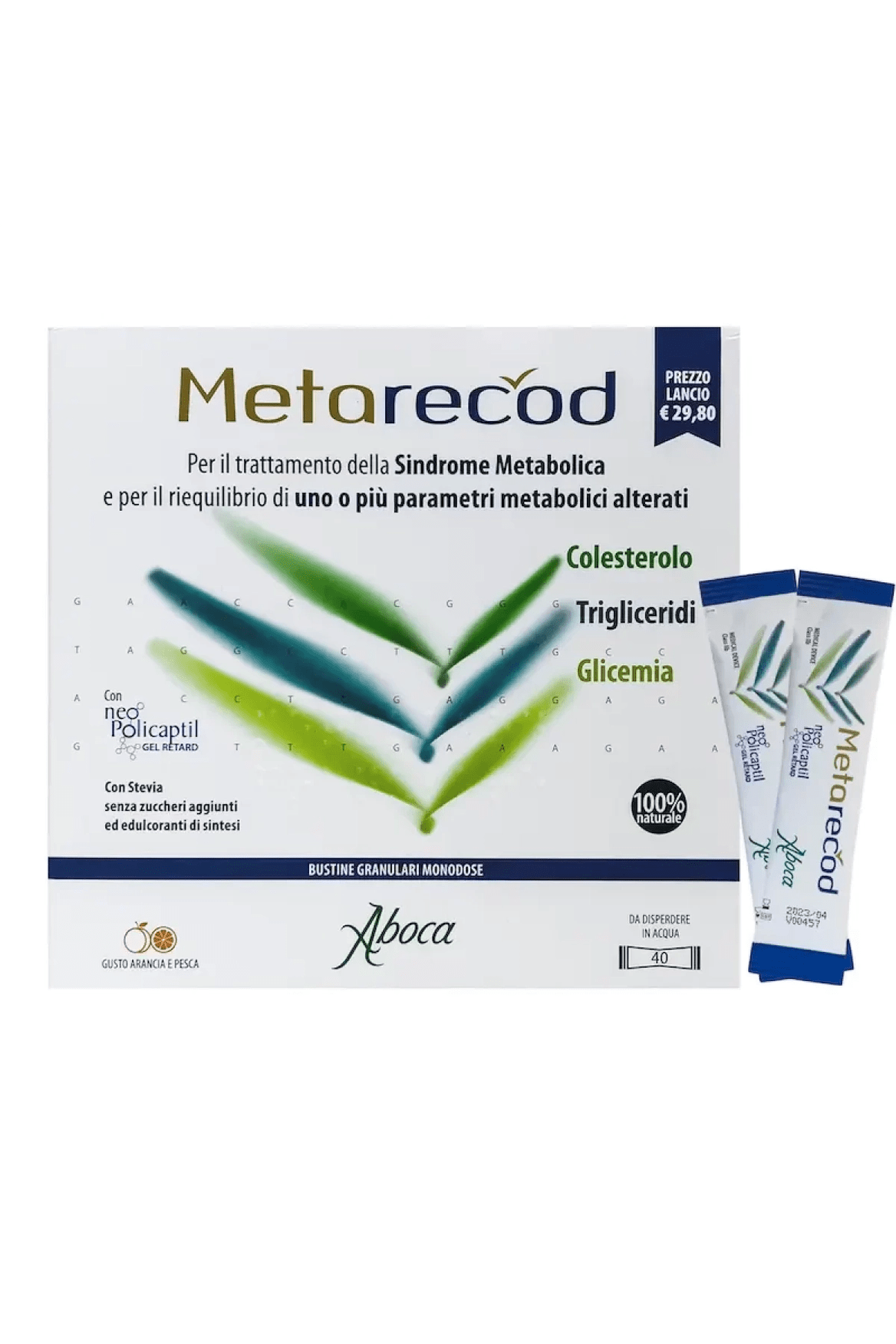 Aboca Metarecod Metabolic Syndrome - 40 Sachets - My Health Oasis