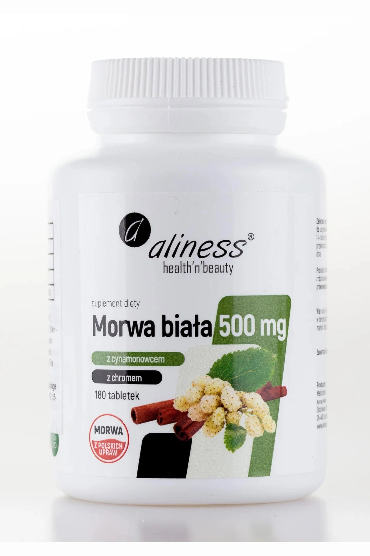Aliness Morwa Biała 500mg - 180 Tablets - My Health Oasis