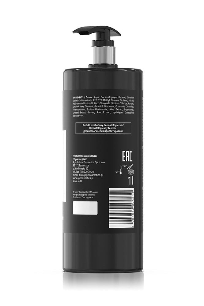 Apis ACTION FOR MEN Moisturising 3 - in - 1 Body Wash Gel | 1L - My Health Oasis