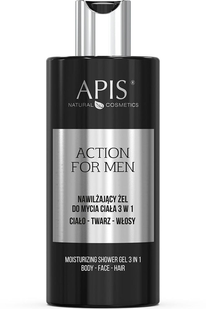 Apis ACTION FOR MEN Moisturising 3 - in - 1 Body Wash Gel | 300ml - My Health Oasis