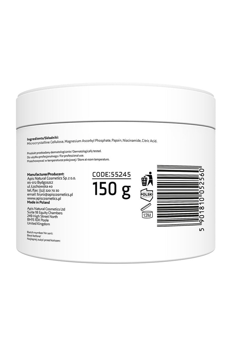 Apis ADENO‑C Flash Glow Enzymatic Powder Peel | 100 g - My Health Oasis