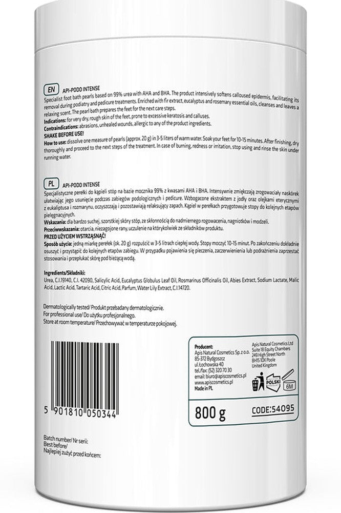 Apis API - PODO INTENSE Softening Foot Pearls with AHA & BHA | 800g - My Health Oasis
