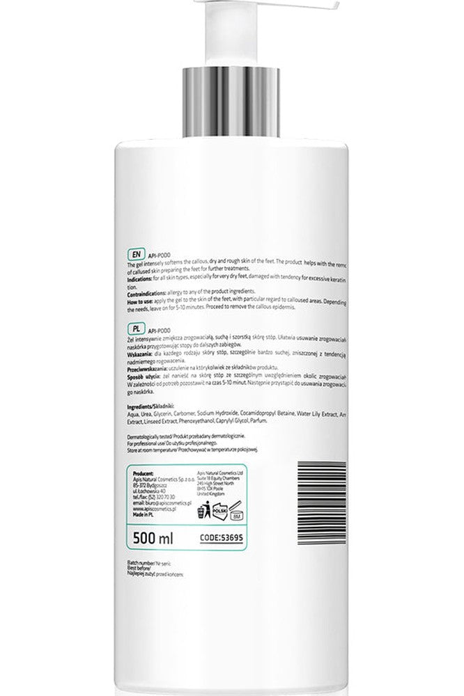 Apis API - PODO Softening Foot Gel with 30% Urea - Effectively softens calluses and rough skin | 500ml - My Health Oasis