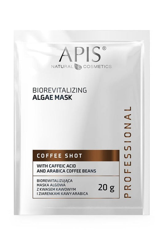 Apis COFFEE SHOT Bio - revitalising Algae Mask with Coffee Acid & Arabica Beans | 20g - My Health Oasis