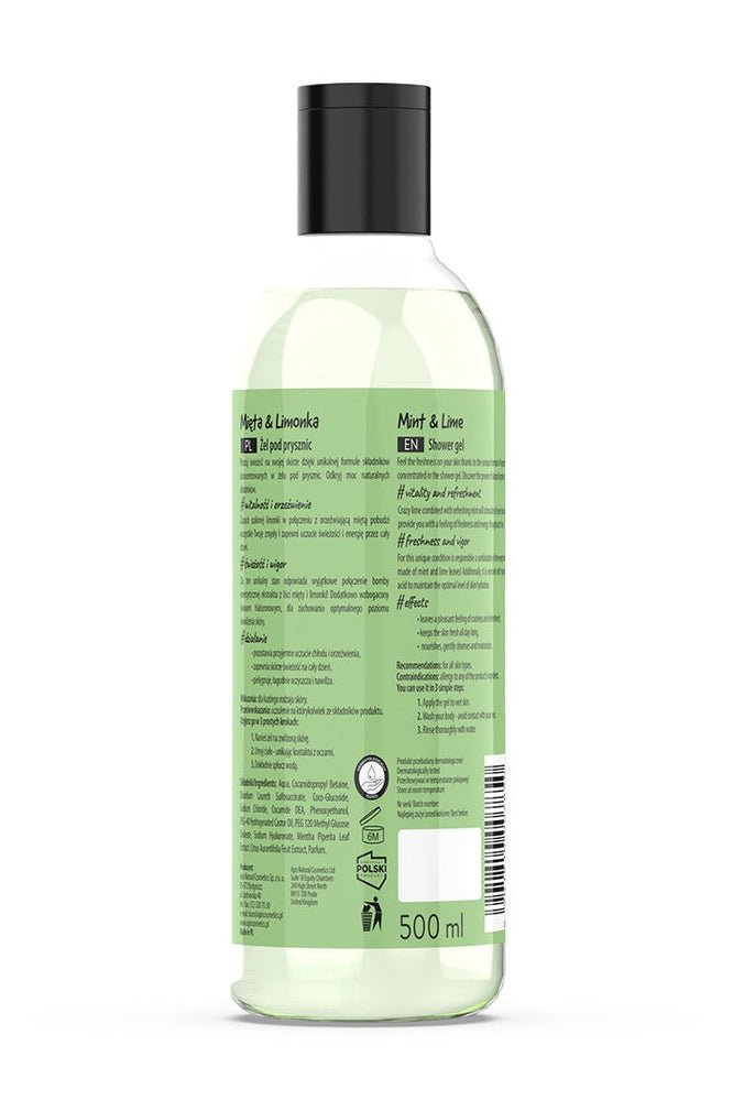 Apis Energy Shot Mint & Lime Shower Gel | 500ml - My Health Oasis