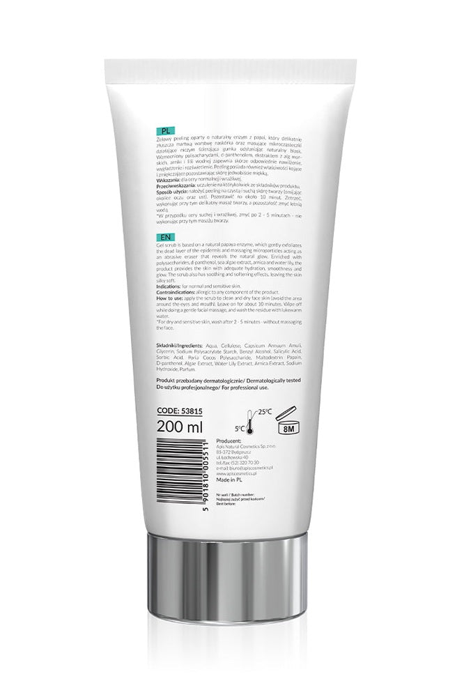 Apis Enzymatic gommage peeling - gentle exfoliation for a radiant complexion | 200ml - My Health Oasis