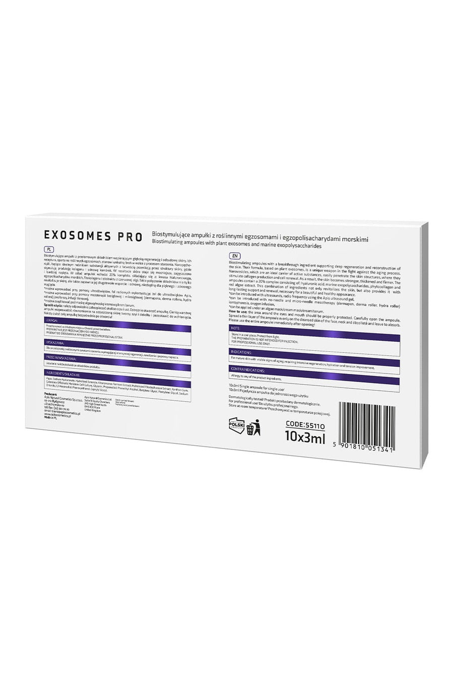 Apis EXOSOMES PRO Biostimulating Ampoules with Plant Exosomes | 10 x 3ml - My Health Oasis