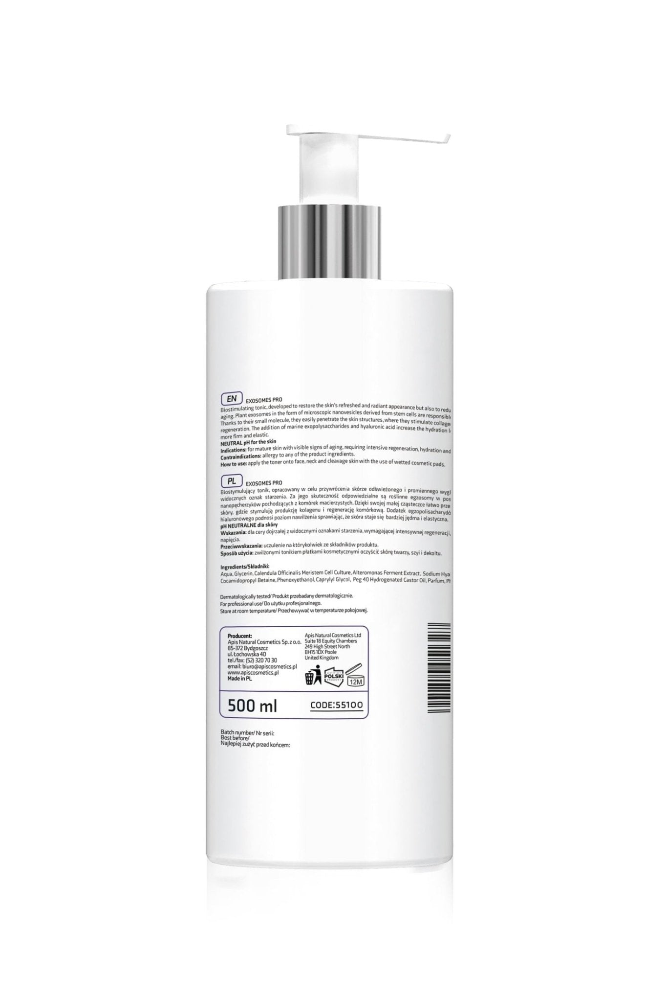Apis EXOSOMES PRO Biostimulating Toner with Plant Exosomes | 500ml - My Health Oasis