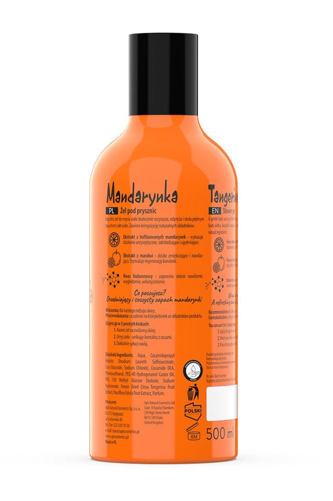 Apis Fruit Shot Mandarin Shower Gel | 500ml - My Health Oasis