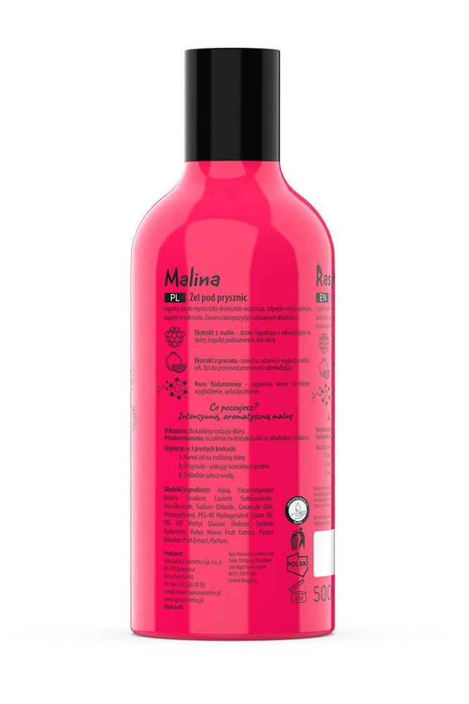 Apis Fruit Shot Raspberry Shower Gel | 500 ml - My Health Oasis
