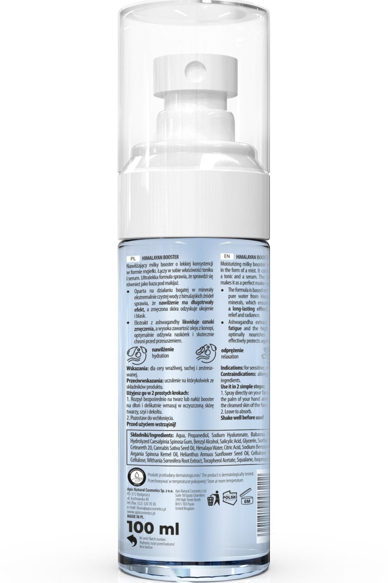 APIS Himalayan Moisturising Milky Booster Mist | 100 ml - My Health Oasis