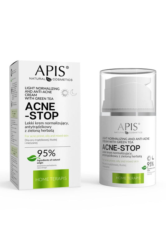 Apis Home terApis Acne - Stop Cream with Green Tea | 50ml - My Health Oasis