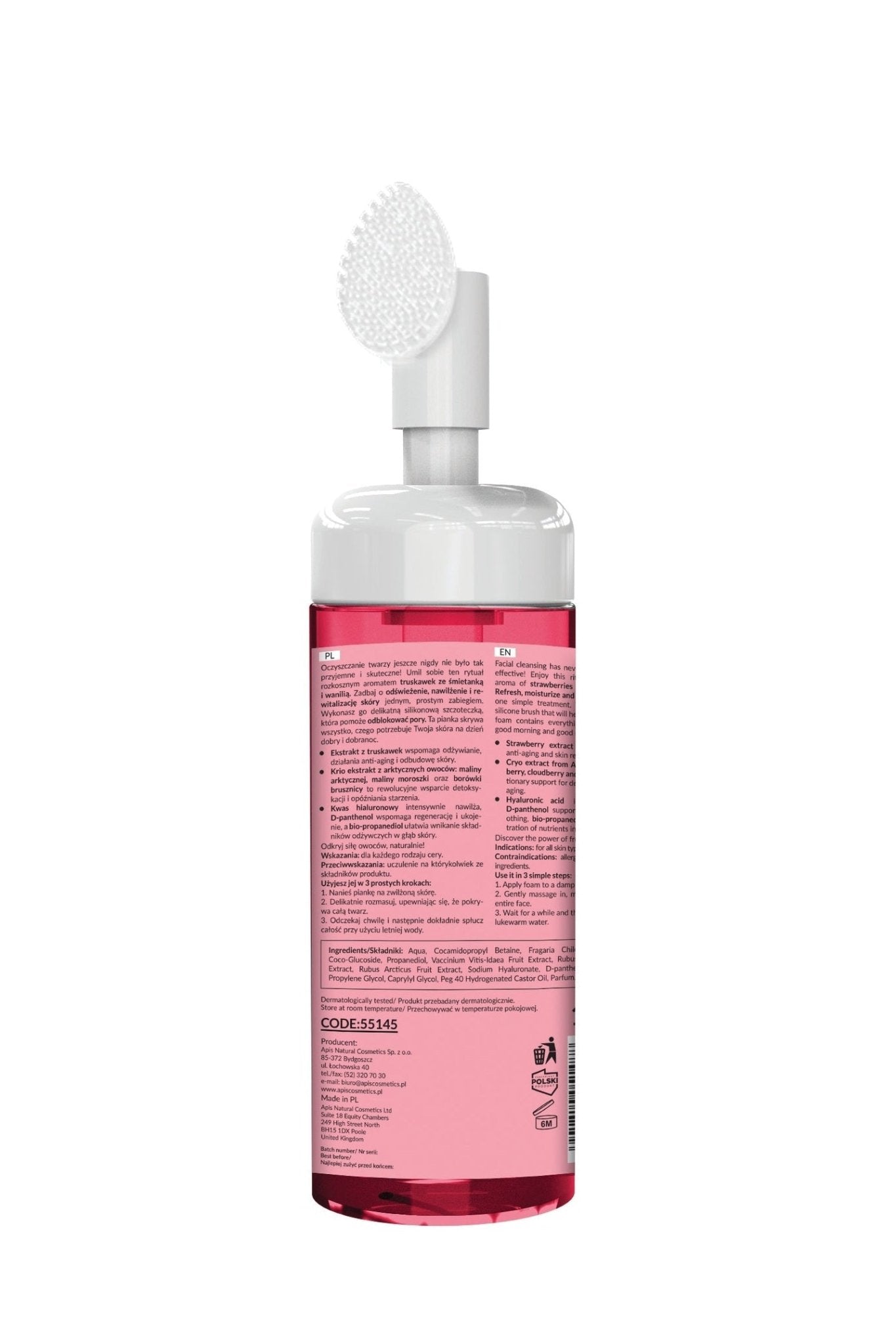 Apis Home Terapis Strawberry Facial Cleansing Foam | 150ml - My Health Oasis
